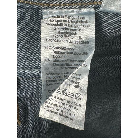 J.Crew Classic Denim Jacket in Medium/Dark Wash Lightning Bolt Design Size XS - Picture 8 of 13